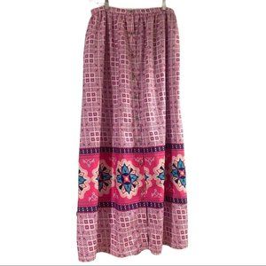 True Destiny Geometric Print Maxi Skirt!